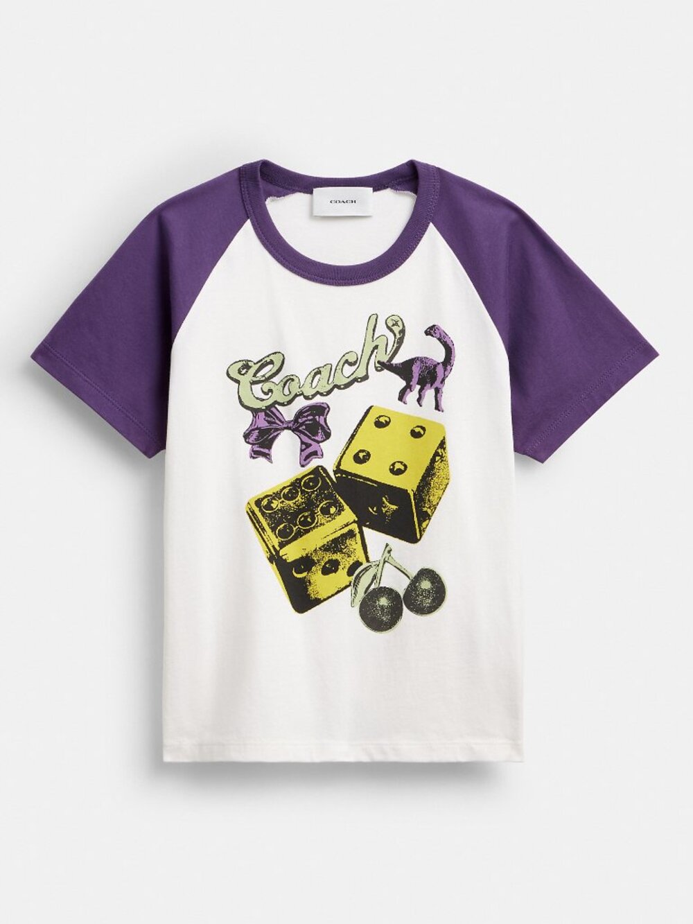 Coach Charms Raglan T-Shirt In Organic Cotton